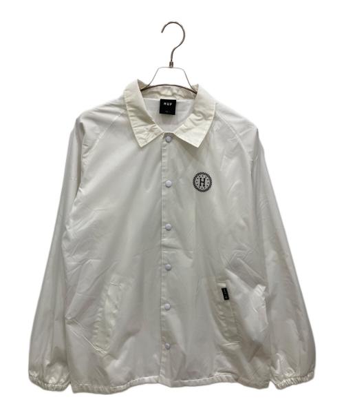 HUF（ハフ）HUF (ハフ) Checkered Coach Jacket ホワイト サイズ:Lの古着・服飾アイテム