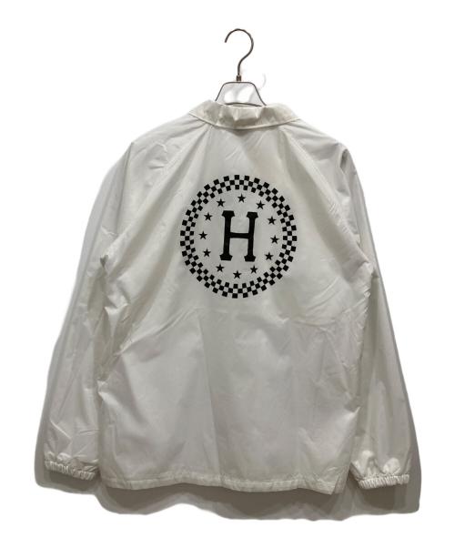 HUF（ハフ）HUF (ハフ) Checkered Coach Jacket ホワイト サイズ:Lの古着・服飾アイテム