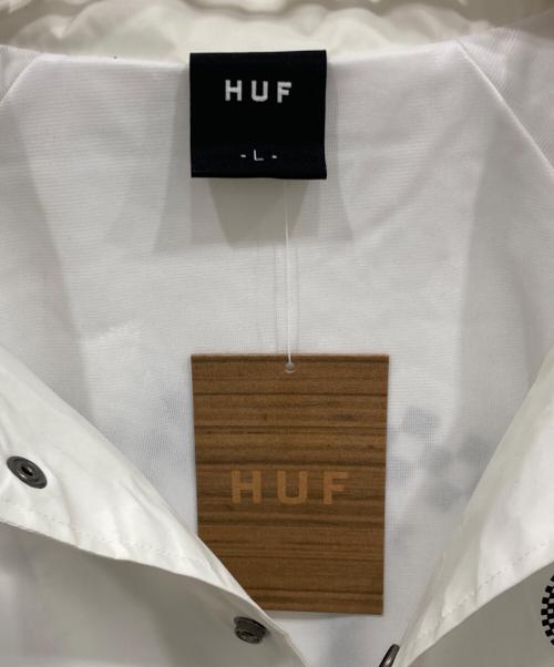 HUF（ハフ）HUF (ハフ) Checkered Coach Jacket ホワイト サイズ:Lの古着・服飾アイテム