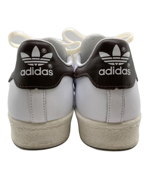 adidas（アディダス）adidas (アディダス) SUPERSTAR 82 ホワイト×ブラウン サイズ:28の古着・服飾アイテム