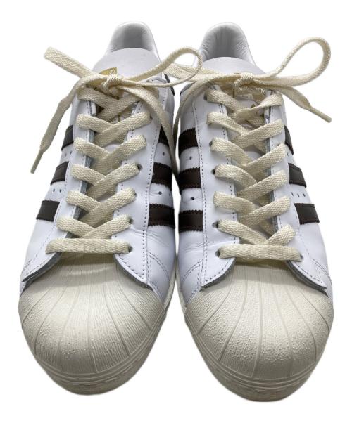 adidas（アディダス）adidas (アディダス) SUPERSTAR 82 ホワイト×ブラウン サイズ:28の古着・服飾アイテム