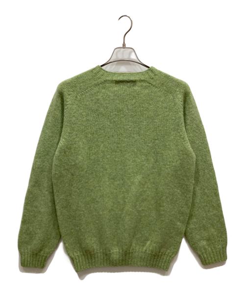 Harley of SCOTLAND（ハーレーオブスコットランド）Harley of SCOTLAND (ハーレーオブスコットランド) ウールニット グリーン サイズ:40の古着・服飾アイテム