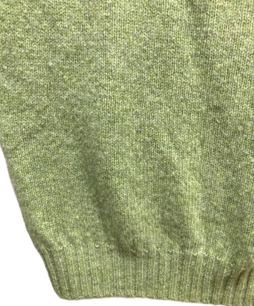 Harley of SCOTLAND（ハーレーオブスコットランド）Harley of SCOTLAND (ハーレーオブスコットランド) ウールニット グリーン サイズ:40の古着・服飾アイテム