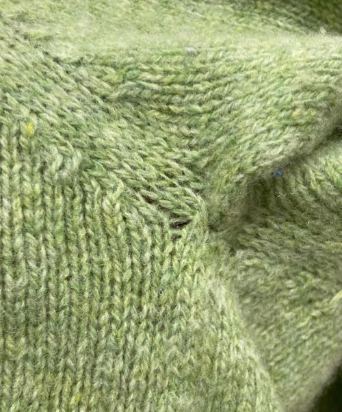 Harley of SCOTLAND（ハーレーオブスコットランド）Harley of SCOTLAND (ハーレーオブスコットランド) ウールニット グリーン サイズ:40の古着・服飾アイテム