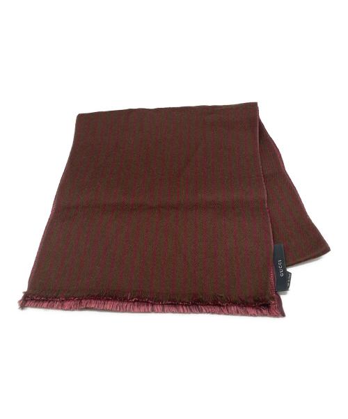 GUCCI（グッチ）GUCCI (グッチ) ストール ブラウンの古着・服飾アイテム