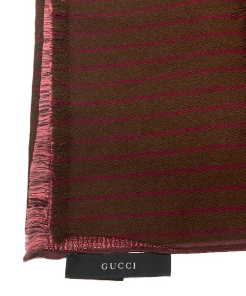 GUCCI（グッチ）GUCCI (グッチ) ストール ブラウンの古着・服飾アイテム