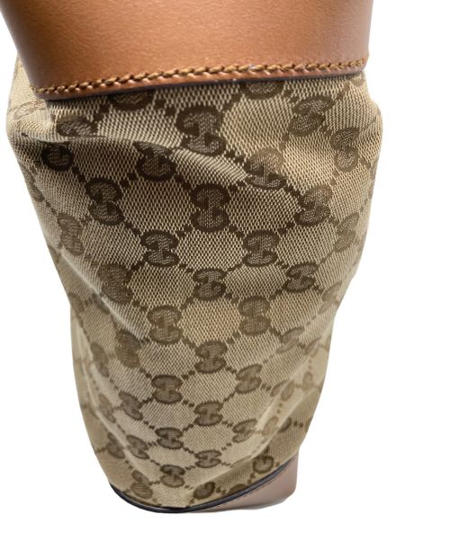 GUCCI（グッチ）GUCCI (グッチ) GGキャンバスショルダーバッグ ブラウンの古着・服飾アイテム