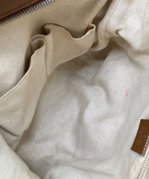 GUCCI（グッチ）GUCCI (グッチ) GGキャンバスショルダーバッグ ブラウンの古着・服飾アイテム