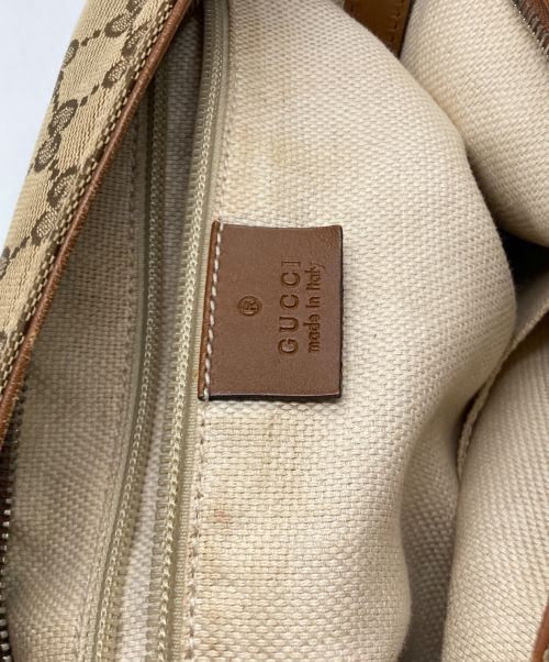GUCCI（グッチ）GUCCI (グッチ) GGキャンバスショルダーバッグ ブラウンの古着・服飾アイテム