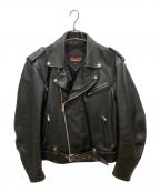 Rookieルーキー）の古着「ダブルライダースジャケット」｜ブラック