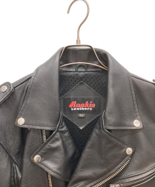 Rookie（ルーキー）Rookie (ルーキー) ダブルライダースジャケット ブラック サイズ:ⅬⅬの古着・服飾アイテム