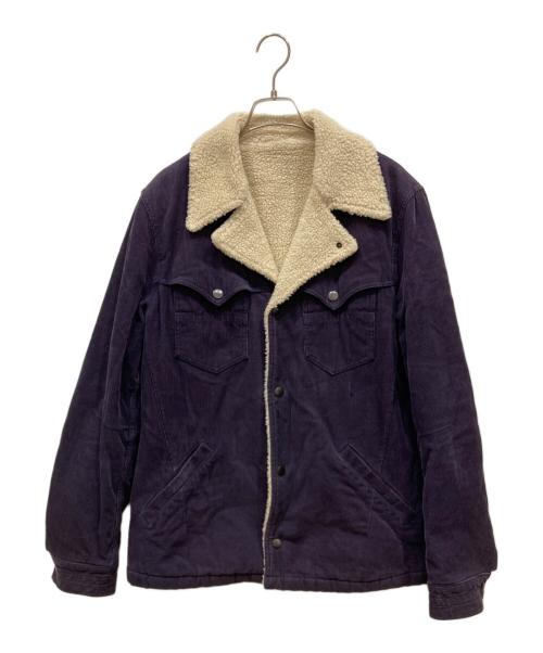 n(n) by NUMBER (N)INE（エヌエヌバイナンバーナイン）n(n) by NUMBER (N)INE (エヌエヌバイナンバーナイン) ボアランチジャケット パープル サイズ:4の古着・服飾アイテム
