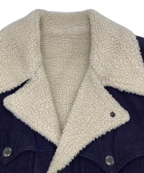 n(n) by NUMBER (N)INE（エヌエヌバイナンバーナイン）n(n) by NUMBER (N)INE (エヌエヌバイナンバーナイン) ボアランチジャケット パープル サイズ:4の古着・服飾アイテム