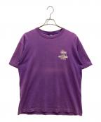 stussyステューシー）の古着「OLD SKOOL FLAVOR TEE」｜パープル
