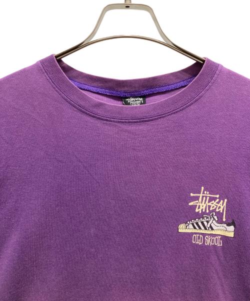 stussy（ステューシー）stussy (ステューシー) OLD SKOOL FLAVOR TEE パープル サイズ:SIZE Mの古着・服飾アイテム