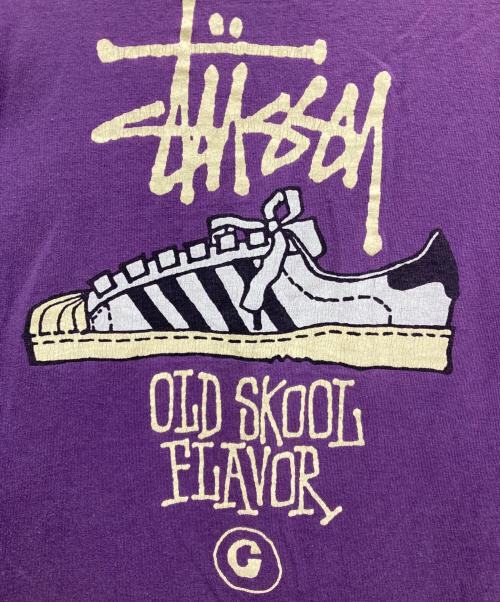 stussy（ステューシー）stussy (ステューシー) OLD SKOOL FLAVOR TEE パープル サイズ:SIZE Mの古着・服飾アイテム