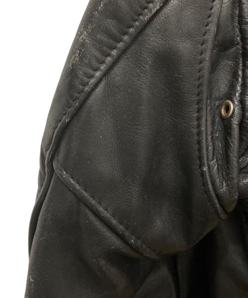 Schott（ショット）shott (ショット) ダブルライダースレザージャケット ブラック サイズ:36の古着・服飾アイテム