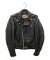 shott（ショット）の古着「ダブルライダースレザージャケット」｜ブラック