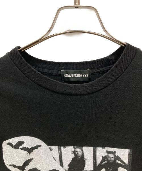 GOD SELECTION XXX（ゴッドセレクショントリプルエックス）GOD SELECTION XXX (ゴッドセレクショントリプルエックス) プリントTシャツ ブラック サイズ:Ⅿの古着・服飾アイテム