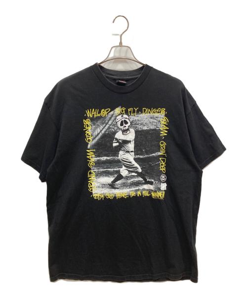 stussy（ステューシー）stussy (ステューシー) UNDEFEATED (アンディフィーテッド) 00’ｓコラボプリントＴシャツ ブラック サイズ:XLの古着・服飾アイテム