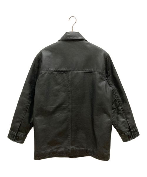 GAP（ギャップ）GAP (ギャップ) レザーカーコート ブラック サイズ:Sの古着・服飾アイテム