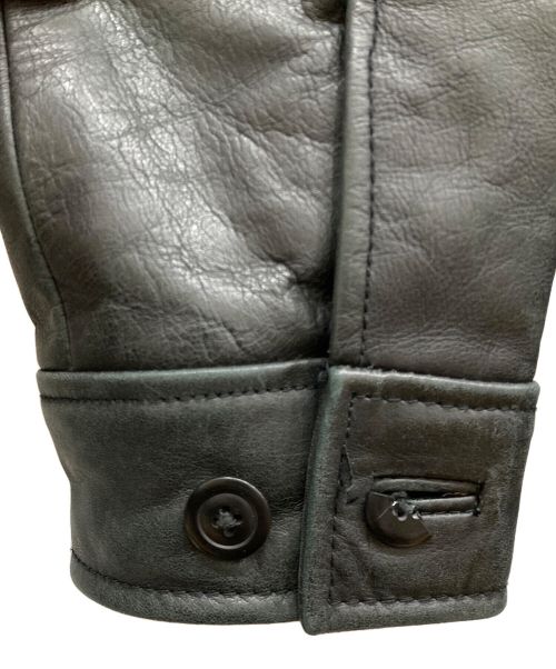 GAP（ギャップ）GAP (ギャップ) レザーカーコート ブラック サイズ:Sの古着・服飾アイテム