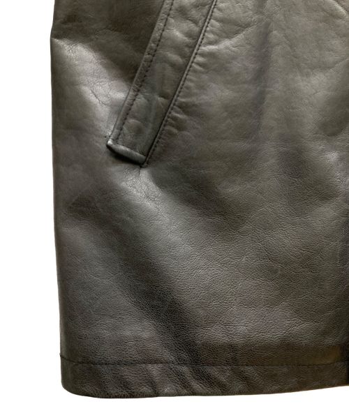 GAP（ギャップ）GAP (ギャップ) レザーカーコート ブラック サイズ:Sの古着・服飾アイテム