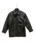 GAP（ギャップ）の古着「レザーカーコート」｜ブラック