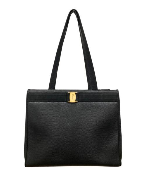 Salvatore Ferragamo（サルヴァトーレ フェラガモ）Salvatore Ferragamo (サルヴァトーレ フェラガモ) トートバッグ ブラックの古着・服飾アイテム