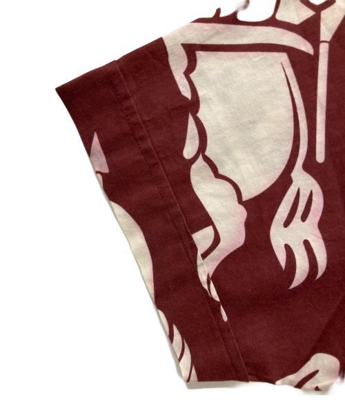 BURBERRY BLACK LABEL（バーバリーブラックレーベル）BURBERRY BLACK LABEL (バーバリーブラックレーベル) ホース柄シャツ ボルドー サイズ:2の古着・服飾アイテム