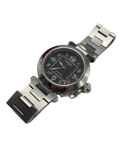 Cartier（カルティエ）Cartier (カルティエ) パシャC スモールデイト リストウォッチ  W31076M7 ブラック サイズ:腕回りサイズ15㎝の古着・服飾アイテム