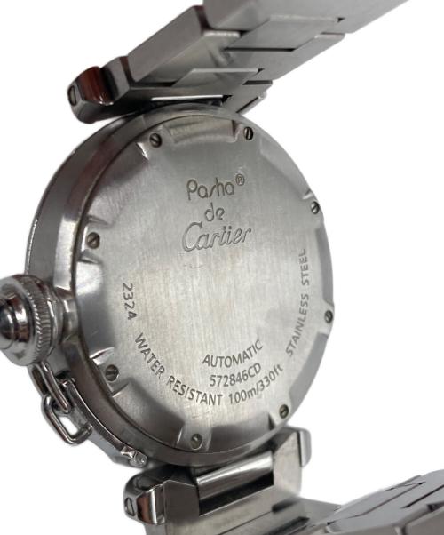 Cartier（カルティエ）Cartier (カルティエ) パシャC スモールデイト リストウォッチ  W31076M7 ブラック サイズ:腕回りサイズ15㎝の古着・服飾アイテム