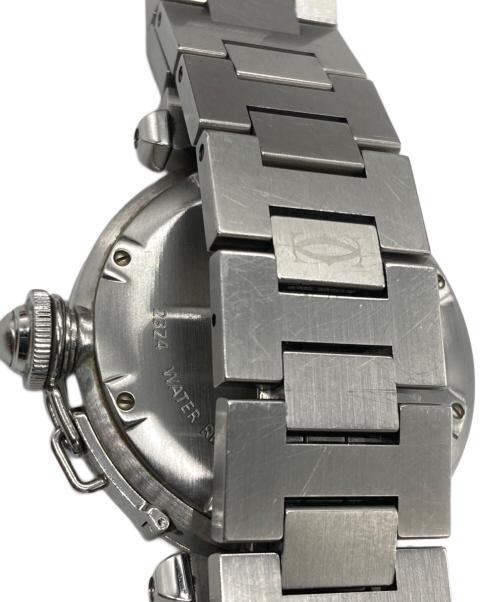 Cartier（カルティエ）Cartier (カルティエ) パシャC スモールデイト リストウォッチ  W31076M7 ブラック サイズ:腕回りサイズ15㎝の古着・服飾アイテム