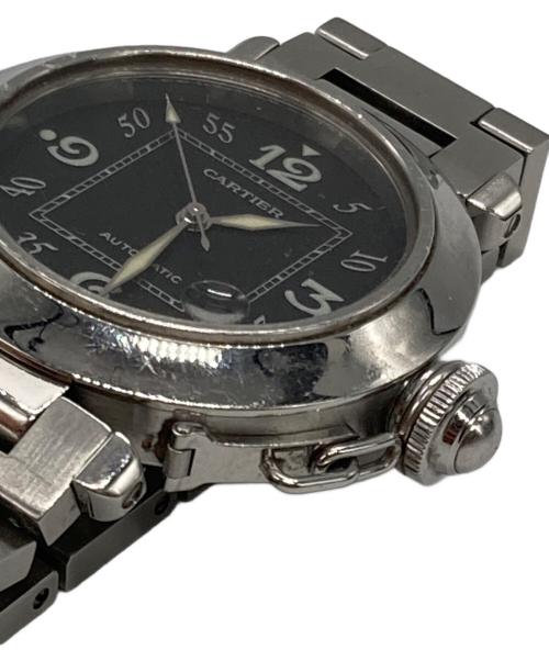 Cartier（カルティエ）Cartier (カルティエ) パシャC スモールデイト リストウォッチ  W31076M7 ブラック サイズ:腕回りサイズ15㎝の古着・服飾アイテム