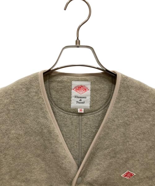 DANTON（ダントン）DANTON (ダントン) FLEECE COLLARLESS COAT ベージュ サイズ:36の古着・服飾アイテム