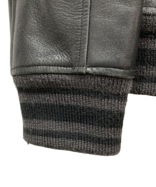 BEDWIN &THE HEARTBREAKERS（ベドウィンアンドザ ハートブレイカーズ）BEDWIN &THE HEARTBREAKERS (ベドウィンアンドザ ハートブレイカーズ) 袖レザースタジャン グレー サイズ:無しの古着・服飾アイテム