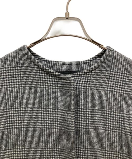 JOURNAL STANDARD（ジャーナルスタンダード）JOURNAL STANDARD (ジャーナルスタンダード) スーパー140ビーバーノーカラーコート グレー サイズ:	SIZE 36の古着・服飾アイテム