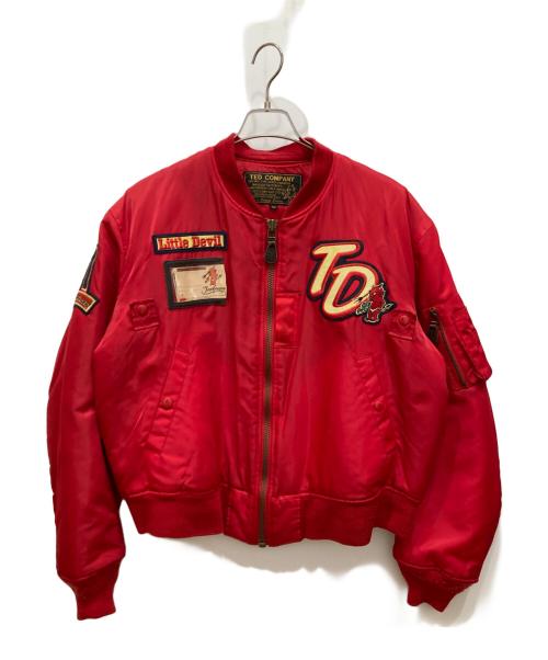 TED COMPANY（テッドカンパニー）TED COMPANY (テッドカンパニー) フライトジャケット レッド サイズ:Lの古着・服飾アイテム