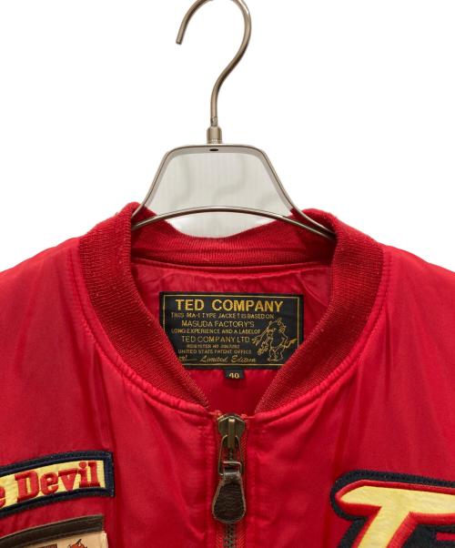 TED COMPANY（テッドカンパニー）TED COMPANY (テッドカンパニー) フライトジャケット レッド サイズ:Lの古着・服飾アイテム