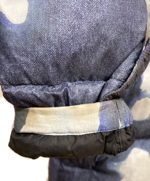 THE NORTH FACE（ザ ノース フェイス）THE NORTH FACE (ザ ノース フェイス) Supreme (シュプリーム) Bleached Denim Print Nuptse Jacket ブルー サイズ:Ⅿの古着・服飾アイテム