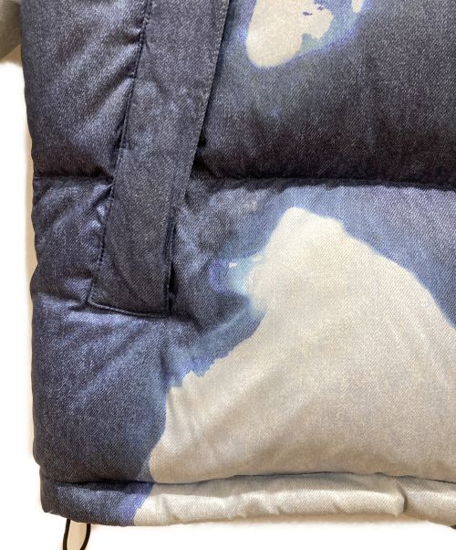 THE NORTH FACE（ザ ノース フェイス）THE NORTH FACE (ザ ノース フェイス) Supreme (シュプリーム) Bleached Denim Print Nuptse Jacket ブルー サイズ:Ⅿの古着・服飾アイテム