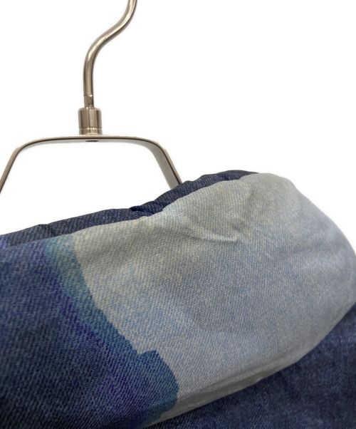 THE NORTH FACE（ザ ノース フェイス）THE NORTH FACE (ザ ノース フェイス) Supreme (シュプリーム) Bleached Denim Print Nuptse Jacket ブルー サイズ:Ⅿの古着・服飾アイテム