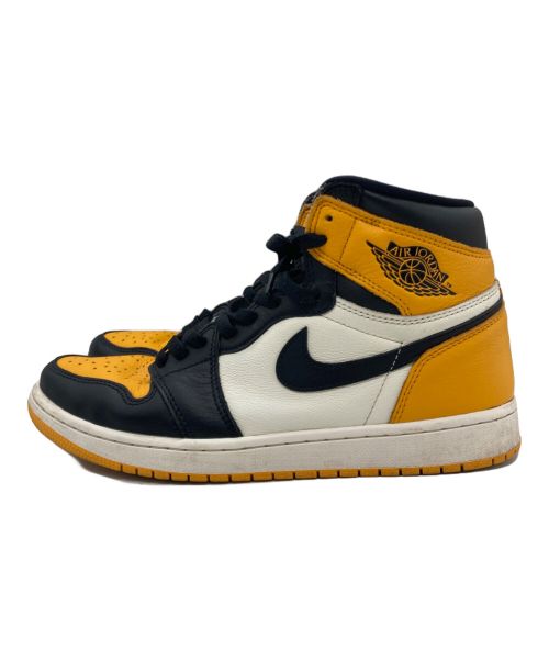 NIKE（ナイキ）NIKE (ナイキ) AIR JORDAN1 ブラック×イエロー サイズ:27.5の古着・服飾アイテム