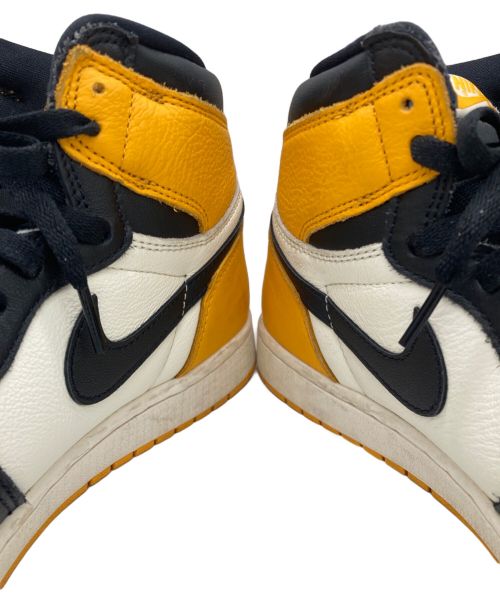 NIKE（ナイキ）NIKE (ナイキ) AIR JORDAN1 ブラック×イエロー サイズ:27.5の古着・服飾アイテム