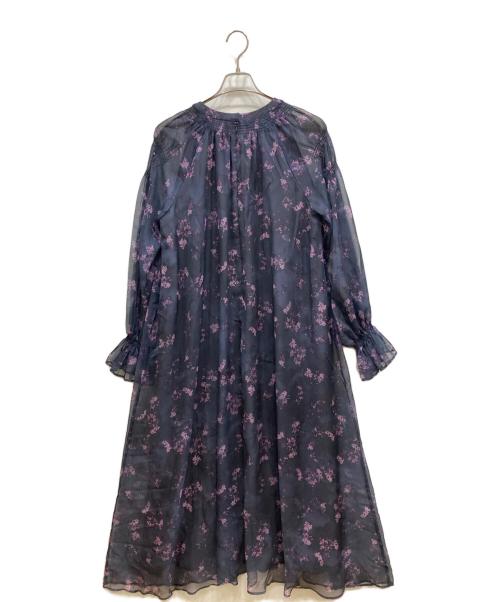 Ameri（アメリ）AMERI (アメリ) NORA FLOWER LAYERED DRESS ネイビー サイズ:Ⅿの古着・服飾アイテム