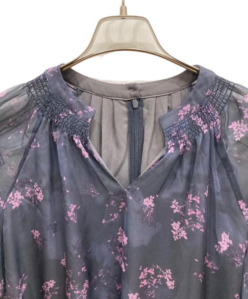 Ameri（アメリ）AMERI (アメリ) NORA FLOWER LAYERED DRESS ネイビー サイズ:Ⅿの古着・服飾アイテム