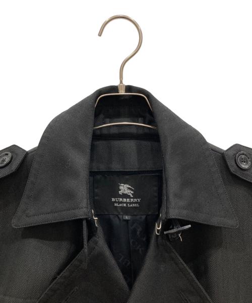 BURBERRY BLACK LABEL（バーバリーブラックレーベル）BURBERRY BLACK LABEL (バーバリーブラックレーベル) ウールトレンチコート ブラック サイズ:SIZE Lの古着・服飾アイテム