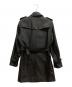 BURBERRY BLACK LABEL (バーバリーブラックレーベル) ウールトレンチコート ブラック サイズ:SIZE L：10000円