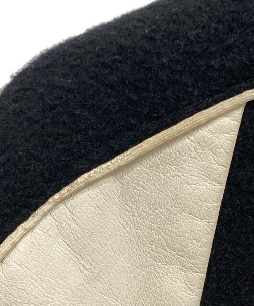 STIFF（スティッフ）STIFF (スティッフ) レザー切替スタジャン ブラック×ホワイト サイズ:SIZE Mの古着・服飾アイテム