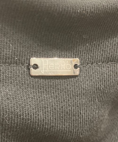 HERNO（ヘルノ）HERNO (ヘルノ) ロゴスウェットパーカー ブラック サイズ:50の古着・服飾アイテム